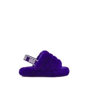 NEW UGG girl's fluff yeah slides in violet night